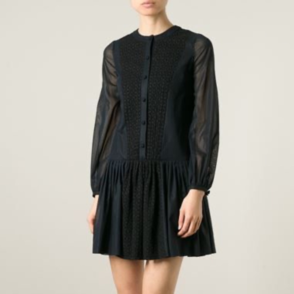 LIKE NEW Silk Saint Laurent Black Silk Dress